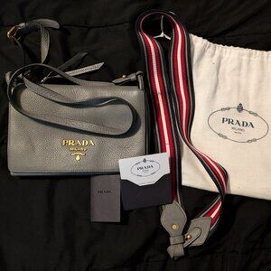 Prada Vitello Daino Crossbody Bag
